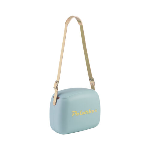 Nevera CoolerBag 6L Celeste Amarillo Pop - Pop con Asa Amarilla Polarbox