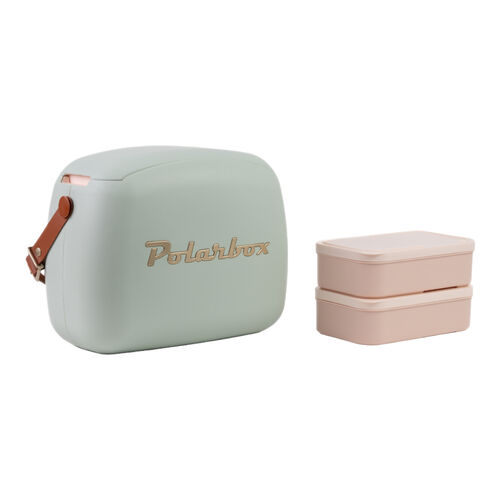 Nevera CoolerBag 6L Matcha Gold Pop - Pop con Asa Marrón Polarbox