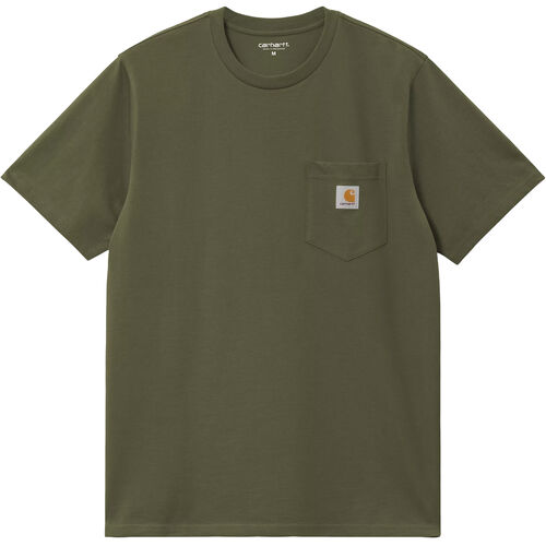 Camiseta Verde Con Bolsillo Carhartt S/S Pocket T-Shirt Dollar Green Logo Clásico M