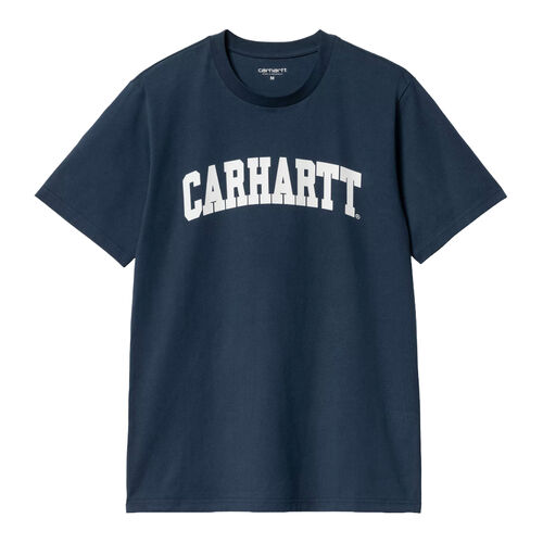 Camiseta Azul Carhartt University T-Shirt Ink/White Regular Fit XS