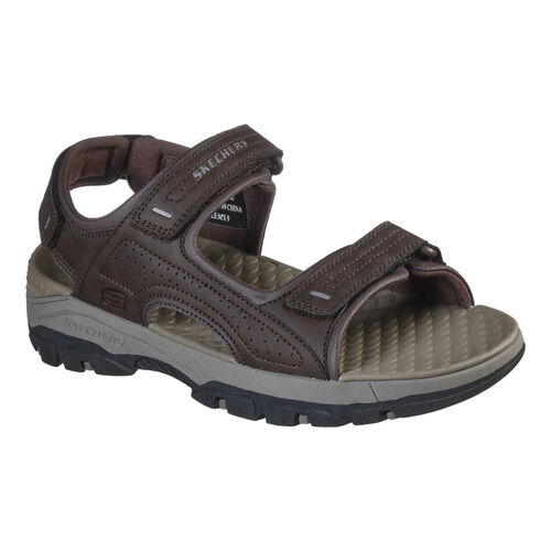 Sandalias Marrones Skechers Tresmen Garo Chocolate Ligeras y Cómodas 41