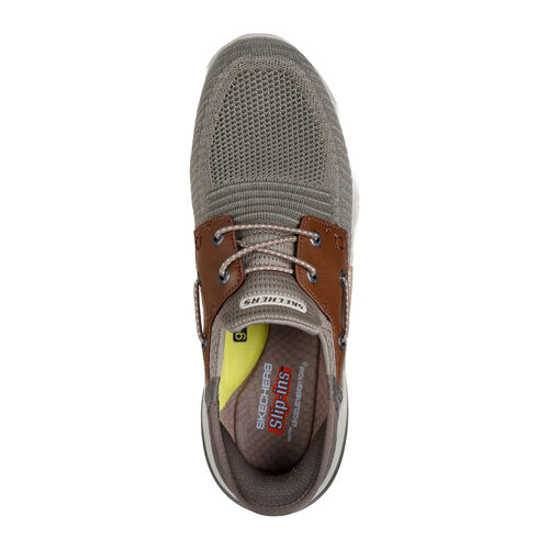 Zapatillas Marrones Skechers Slip-ins Delson 3.0 Roth Taupe Marrón 40