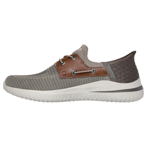 Zapatillas Marrones Skechers Slip-ins Delson 3.0 Roth Taupe Marrón 40