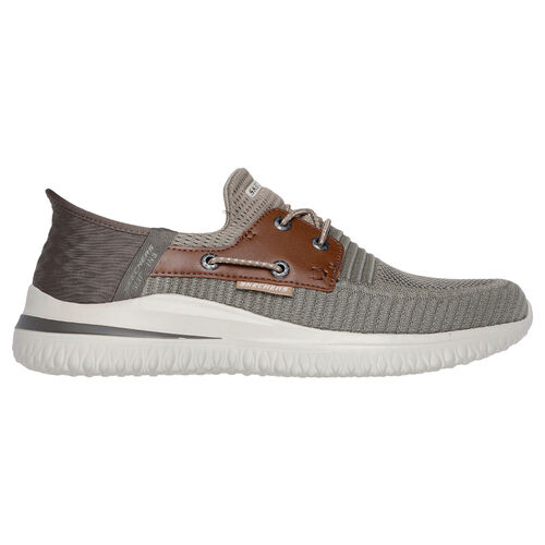 Zapatillas Marrones Skechers Slip-ins Delson 3.0 Roth Taupe Marrón 40