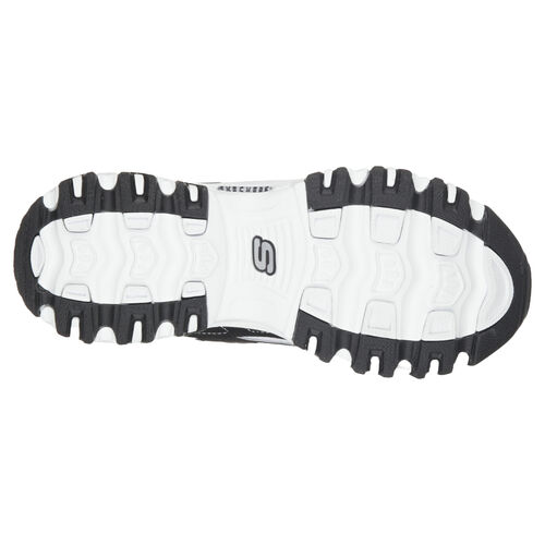 Zapatillas Negro y Blanco Skechers D''Lites Biggest Fan Black White 36