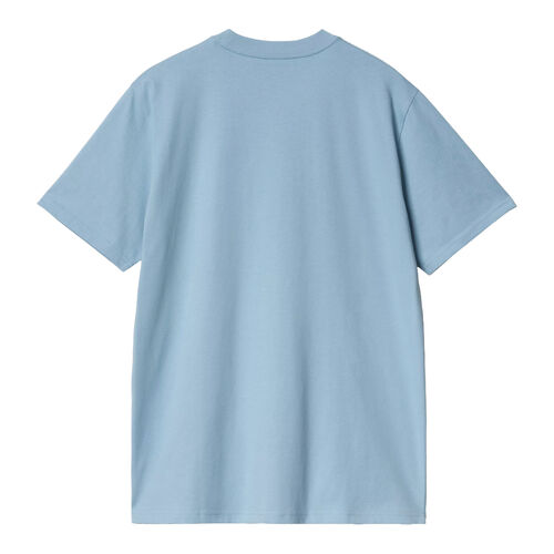 Camiseta Azul Carhartt Script T-Shirt Bluebird - Fleur De Sel XS