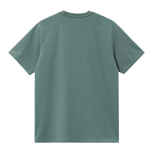 Camiseta Carhartt Verde S/S Chase T-Shirt Silver Pine Ajuste Holgado S