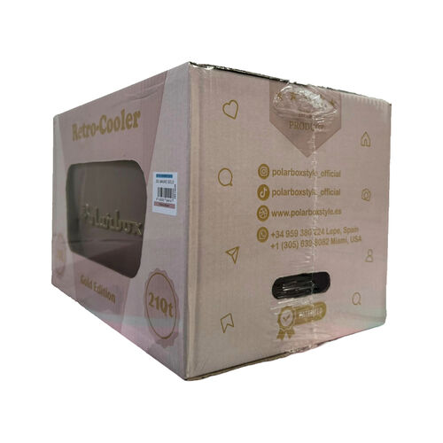 Nevera CoolerBag 20L Mauve Gold - Pop con Asa Marrón Polarbox