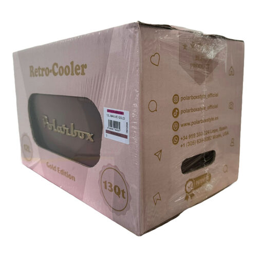 Nevera CoolerBag 12L Mauve Gold - Pop con Asa Marrón Polarbox