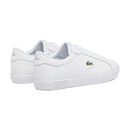 Zapatillas Blancas Lacoste Powercourt White con Cocodrilo Clásico 40