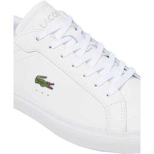 Zapatillas Blancas Lacoste Powercourt White con Cocodrilo Clásico 40