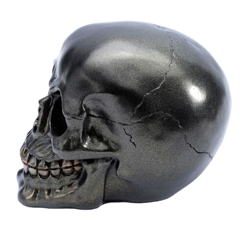 Figura Calavera Calavera Metálica Negra Puckator 