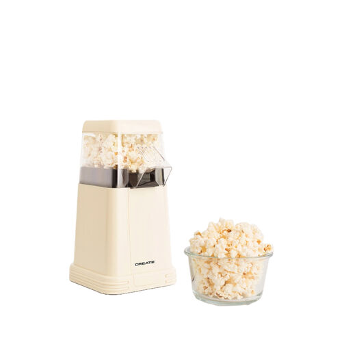 Palomitera Blanca POPCORN MAKER Create - Máquina Eléctrica de Palomitas de Maíz