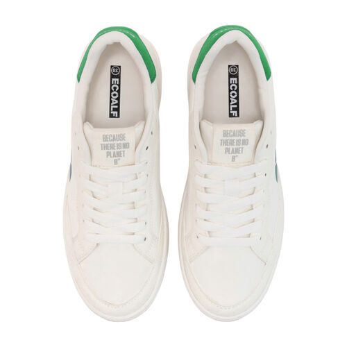 Zapatillas Blanco y Verde Ecoalf Deia Off White Green Cómodas y Ligeras 40