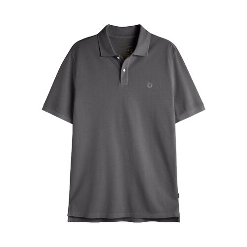 Polo Marrón de Manga Corta Ted Ecoalf Topo de Fit Regular S