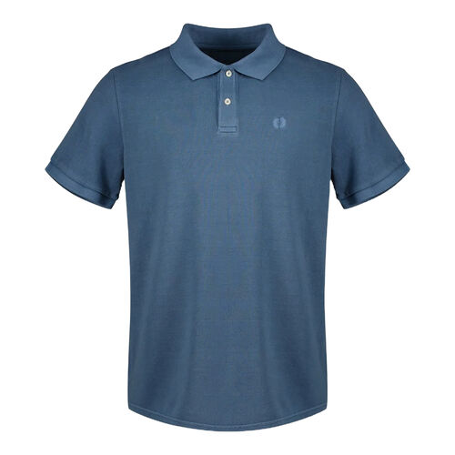 Polo Azul de Manga Corta Ted Ecoalf Light Indigo de Fit Regular S