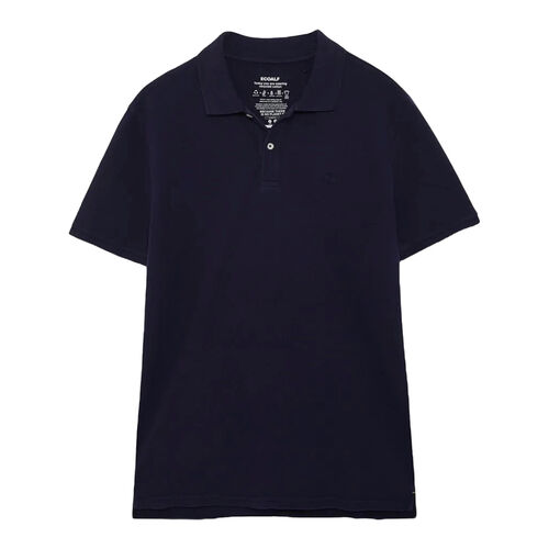 Polo Azul de Manga Corta Ted Ecoalf Deep Navy de Fit Regular S