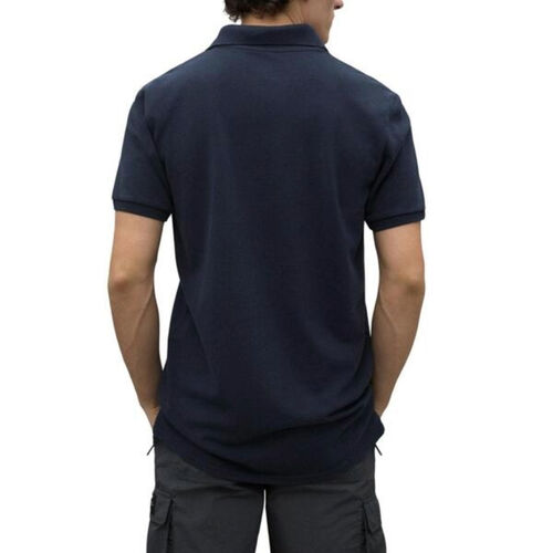 Polo Azul de Manga Corta Ted Ecoalf Deep Navy de Fit Regular S