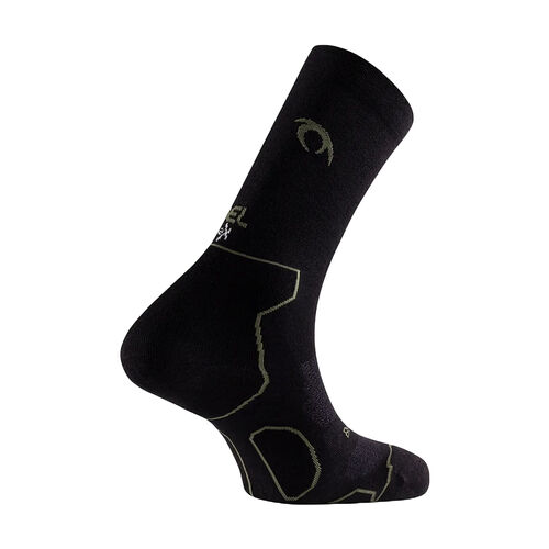 Calcetines Negros Lurbel Taiga Five Negro Sottobosco de Lana Merino M