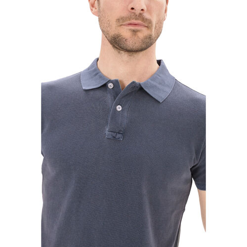 Polo Azul Marino Blue Coast Yachting Pique Garment Dyed S