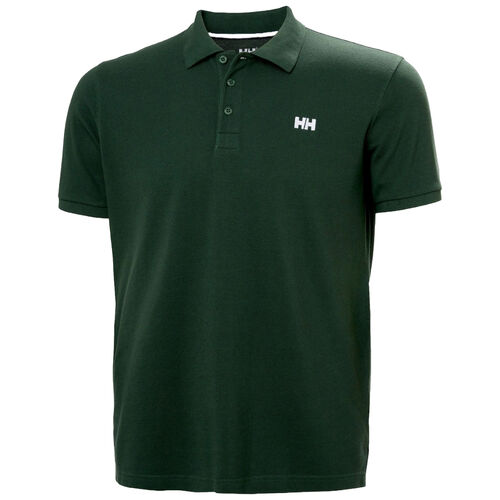 Polo Verde Helly Hansen Clásico Transat Jungle Green con Logotipo Bordado S