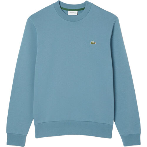 Sudadera Azul Lacoste Cuello Redondo De Felpa Sin Capucha Logo Pequeño S