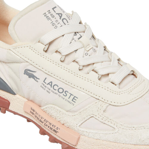 Zapatillas Beige Lacoste De Mujer Elite Active Cómodas y Ligeras 37