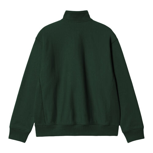 Sudadera Verde Carhartt Media Cremallera Half Zip American Script Sweatshirt Conifer S