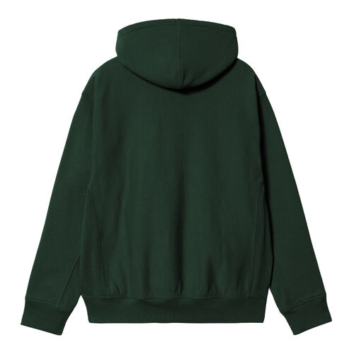 Sudadera Verde Con Capucha Carhartt Hooded American Script Sweatshirt Conifer Silueta Amplia Y Holgada  S