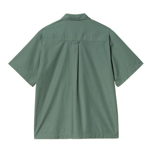 Camisa Verde Carhartt Craft Shirt Silver Pine de Corte Holgado y Cierre de Botón  XS