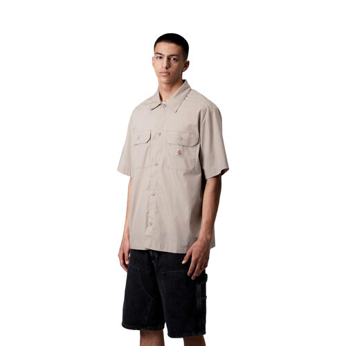 Camisa Beige Carhartt Craft Shirt Dusky Beige de Corte Holgado y Cierre de Botón  XS