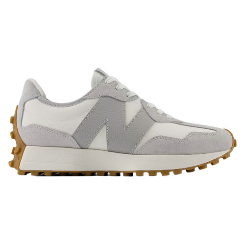 Zapatillas Grises y Blancas New Balance 327 con Estilo de los 70  36