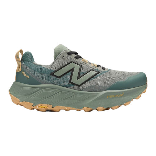 Zapatillas Verdes New Balance Fresh Foam X Hierro v9 Dark Juniper con Black y Dried Apricot 41.5