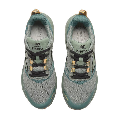 Zapatillas Verdes New Balance Fresh Foam X Hierro v9 Dark Juniper con Black y Dried Apricot 41.5