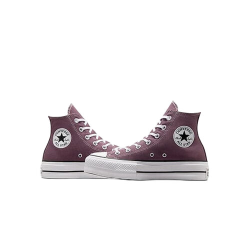 Zapatillas Moradas Converse Chuck Taylor All Star Lift Platform Duraderas De Lona 36