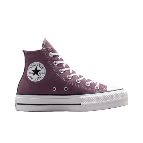 Zapatillas Moradas Converse Chuck Taylor All Star Lift Platform Duraderas De Lona 36