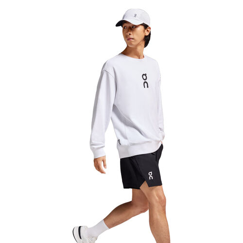 Sudadera Blanca On Running Club Crew White de Diseño Sencillo y Minimalista S