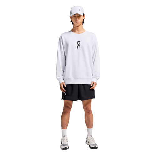 Sudadera Blanca On Running Club Crew White de Diseño Sencillo y Minimalista S