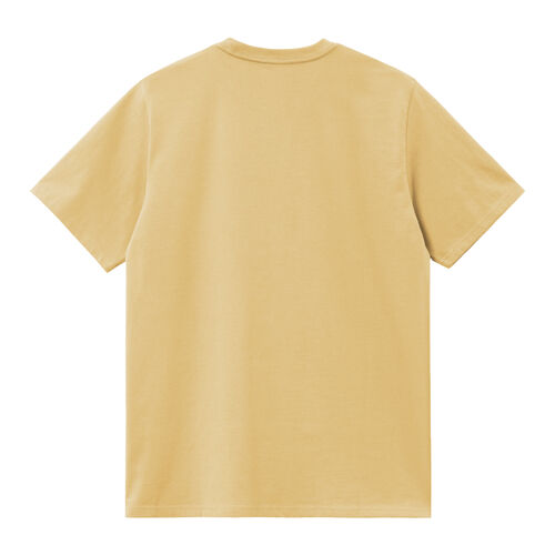 Camiseta Amarilla Con Bolsillo Carhartt S/S Pocket T-Shirt Air Yellow Logo Clásico S