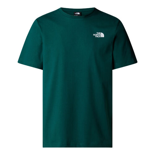 Camiseta Verde The North Face Redbox Tee Smoked Pearl-Hero Blue M