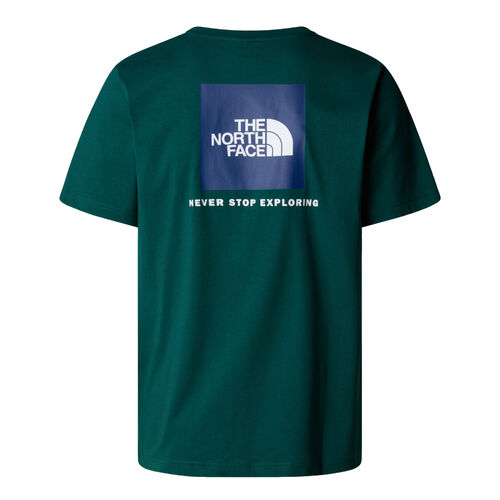 Camiseta Verde The North Face Redbox Tee Smoked Pearl-Hero Blue M