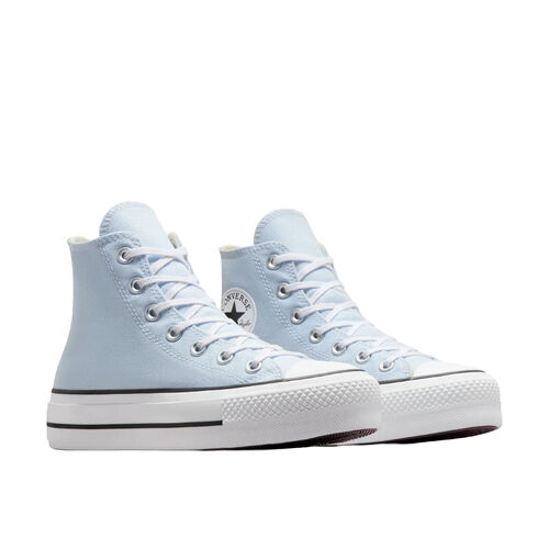 Zapatillas azules Converse Chuck Taylor All Star Lift De Plataforma Y Lona 35