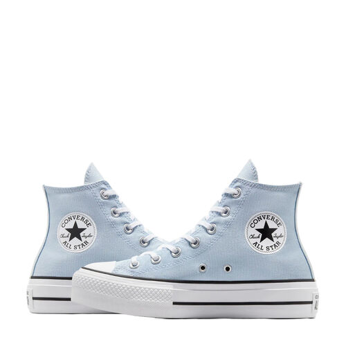 Zapatillas azules Converse Chuck Taylor All Star Lift De Plataforma Y Lona 35