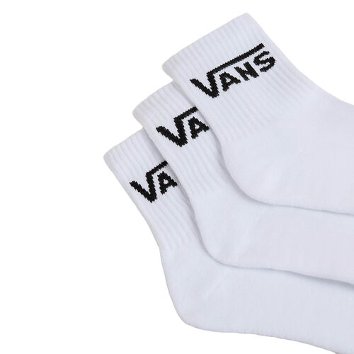 Pack 3 Calcetines Blancos Vans Classic de Media Caña con Logotipo BLANCO 38.5/42