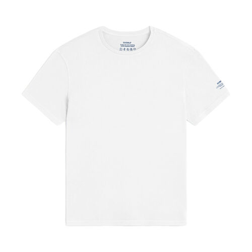 Camiseta Blanca de Manga Corta Ecoalf Hope White con Cuello Redondo S