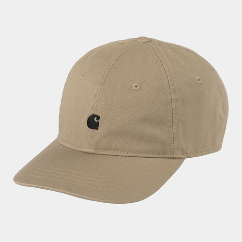 Gorra Carhartt Beige Madison Logo Cap Leather Black TU