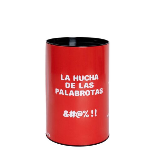 Hucha XL roja Fisura "La hucha de las palabrotas"