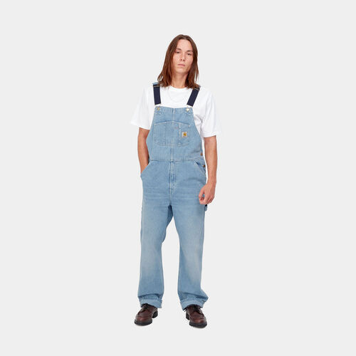 Peto Vaquero Carhartt Bib Overall Blue Light True Washed W30L30