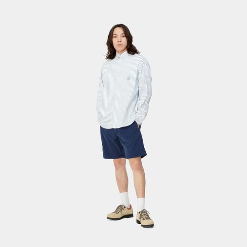 Bermuda Azul Carhartt John Short Blue Garment 30