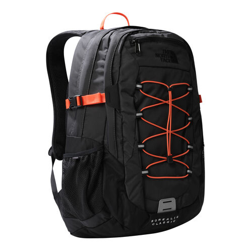 Mochila Negra The North Face Borealis Classic Asphalt Grey-Retro Orange